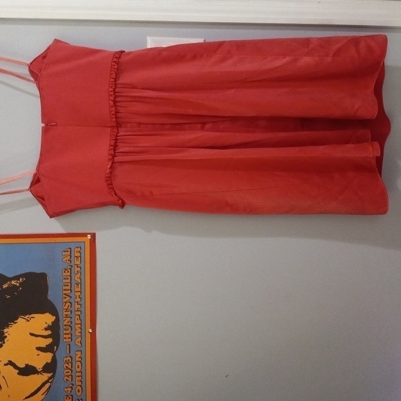 BCBG Dark Pink Watermelon Sateen Pleated Strapless Cocktail Dress NWT - Picture 6 of 14